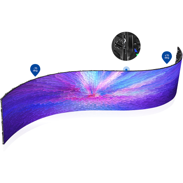 P3.91 Outdoor Full color curve LED Display 500x500mm