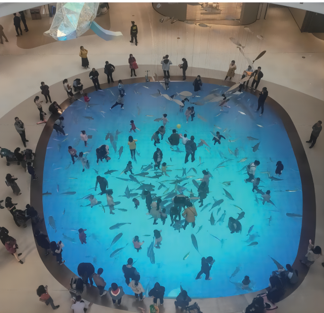 Floor LED display