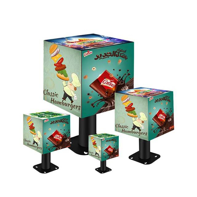 Outdoor waterproof P2.604 led cube screen display