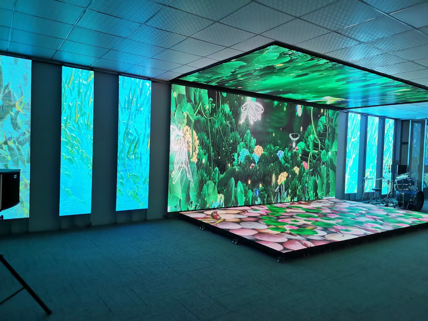 Floor LED display