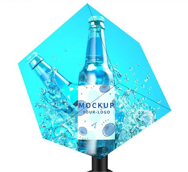 High Definition Clear Full Color Cube Screen